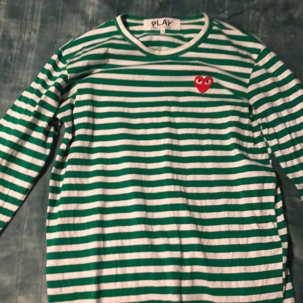 CDG striped shirt